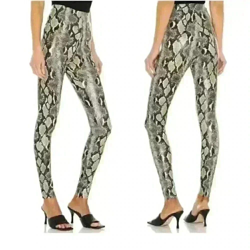Commando NWT Faux Leather Snake Animal Leggings New XS